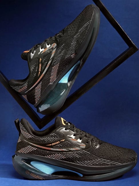 Asian Men's Black Running Shoes-picture-18