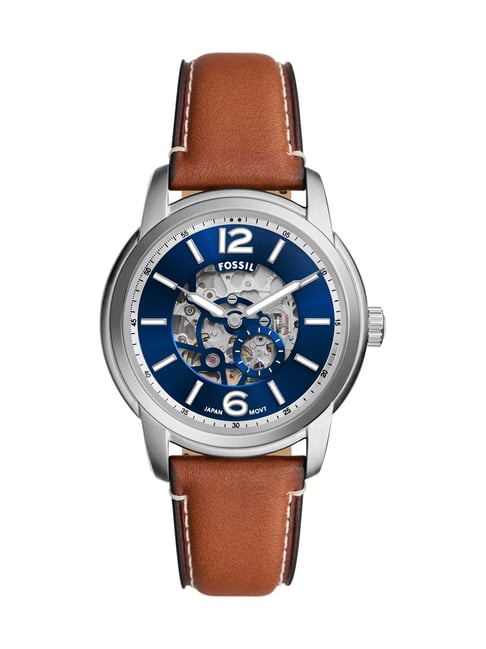 Leather Fossil Men's Blue Watches Buy Fossil ME3263 Fossil
