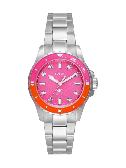 Dive Watch Reloj Fossil Steel Fossil AM-3099 Steel Diver Blue Dial