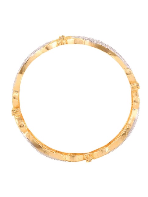 Saraf RS Jewellery Set of 2 Dual Gold PlatedModern Blend Hand Crafted Bangles Set2.6-picture-26