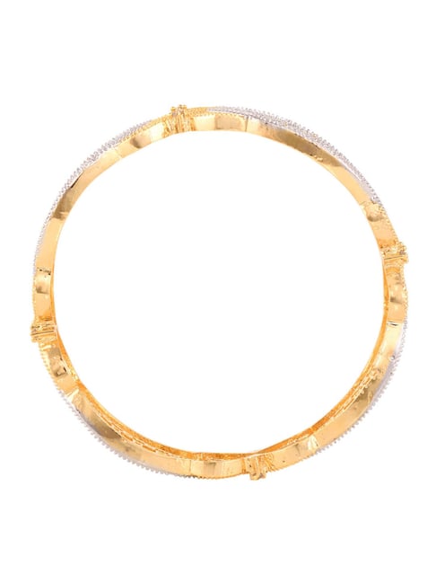 Saraf RS Jewellery Set of 2 Dual Gold PlatedModern Blend Hand Crafted Bangles Set2.8-picture-20