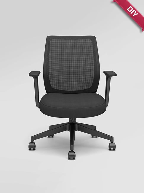 Godrej Interio Black Rolly Chair Godrej Revolving Chair Price List