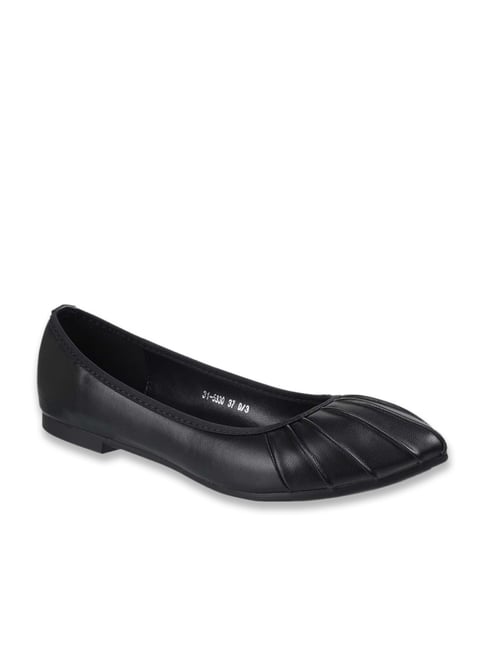 Metro Women's Black Flat Ballets-picture-36