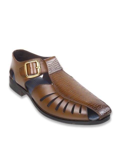j. fontini J.Fontini by Mochi Men's Tan Fisherman Sandals-picture-12