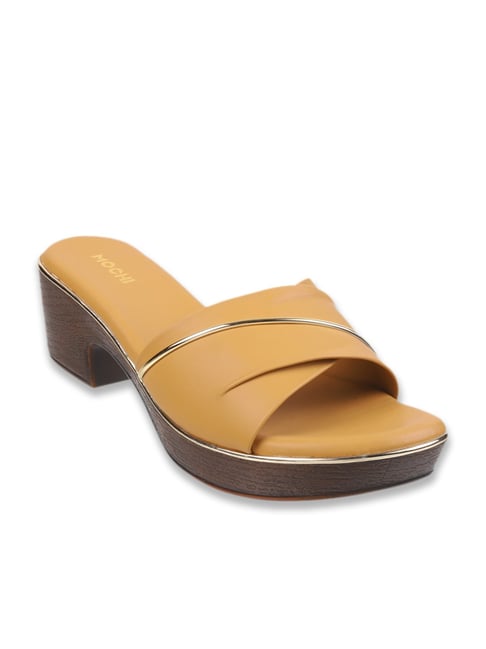 Buy Mochi Women's Tan Casual Sandals for Women at Best Price - Main Image