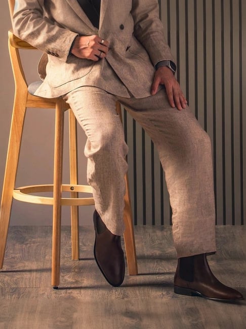 Chelsea Brown Boot Men's Fashion Hand Made Chelsea Boots In