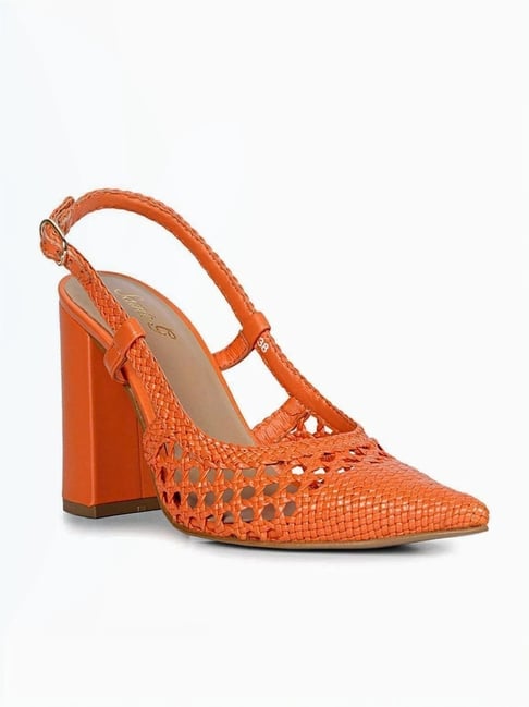 Buy Saint G Women's Malea Orange Sling Back Sandals for Women at