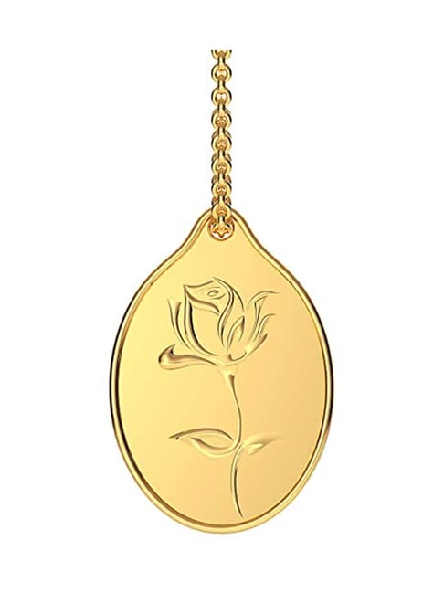 Malabar Gold and Diamonds Rose 24k (999) 1gm Coin cum Pendant