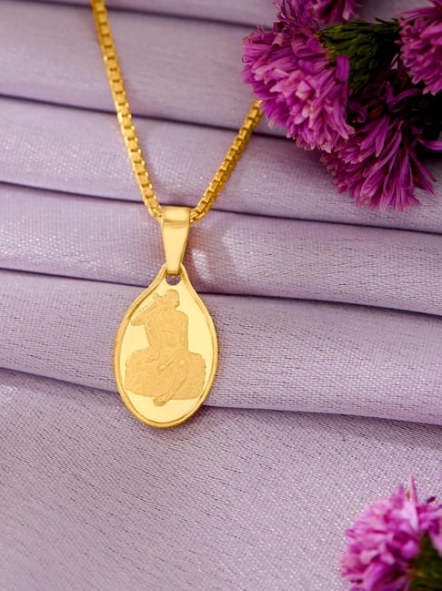 P.N.Gadgil Jewellers 22 Karat (916) BSI Gold Religious Pendant-image-12
