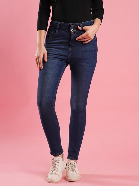 Globus Blue Cotton Skinny Fit High Rise Jeans-picture-43