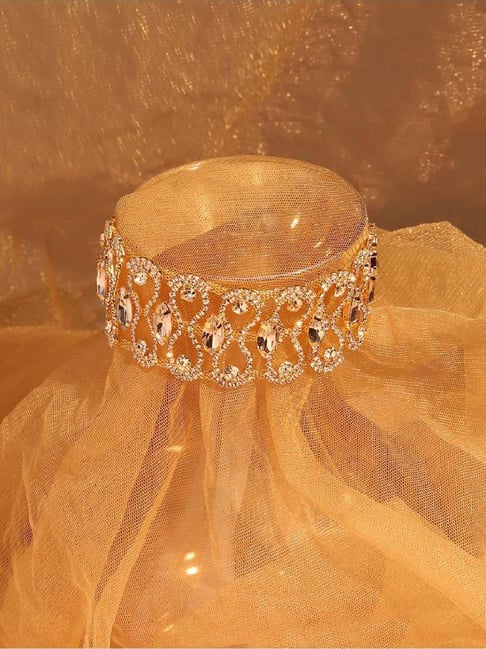 Sohi gold plated designer party necklace for women-image-38