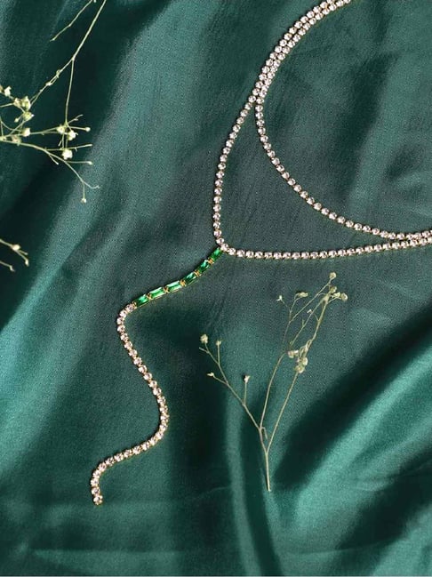 Sohi silver plated designer party necklace for women