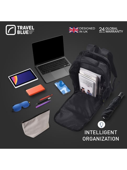 Travel Blue 28 Ltrs Black Laptop Backpack