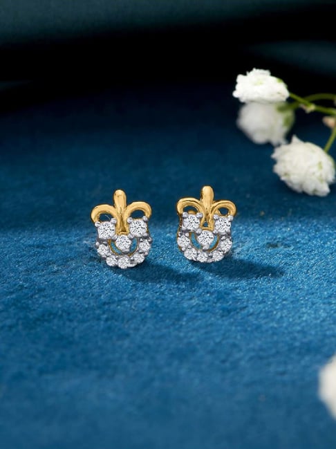 png jewellers P.N.Gadgil Jewellers 22KT (916) BSI Gold Little Lux Earring-picture-41