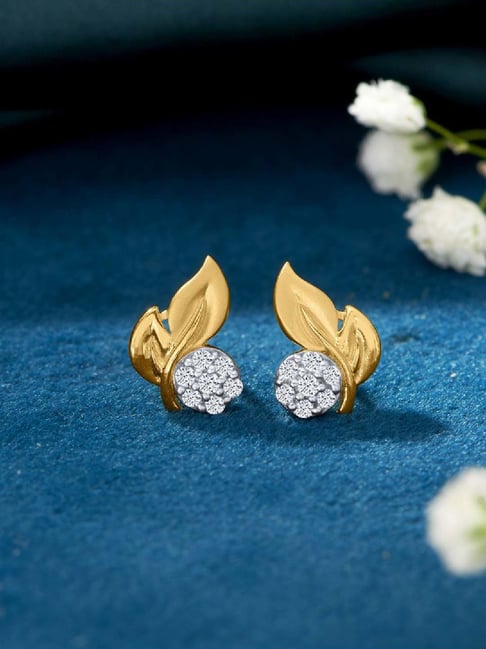 png jewellers P.N.Gadgil Jewellers 22KT (916) BSI Gold Treetops Earring-picture-39