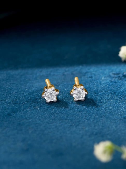 Jewellers Jewel Dot Yellow Gold Kids Earring For Kid