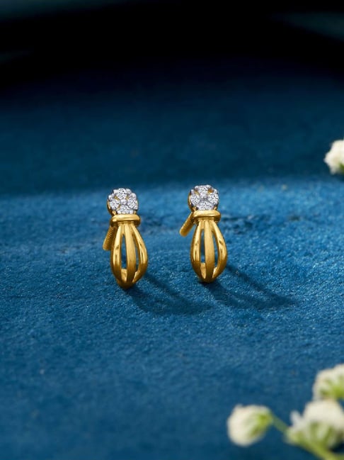 png jewellers P.N.Gadgil Jewellers 22KT (916) BSI Gold Fashion Flicks Earring-picture-27
