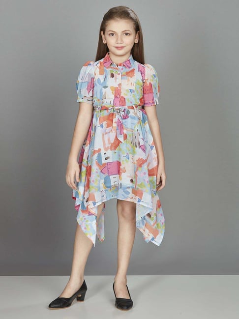 Peppermint Girls Multicolor Printed Dress-image-31