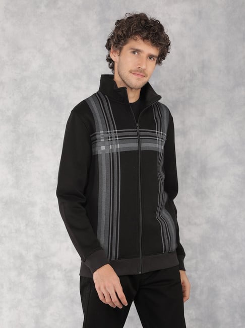 Crimsoune Club Black Regular Fit Checks Sweatshirt-picture-43