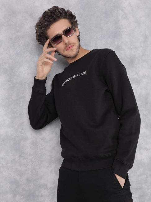 Crimsoune Club Black Regular Fit Logo Printed Sweatshirt-picture-42