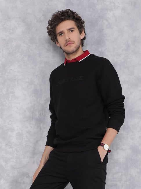 Crimsoune Club Black Regular Fit Printed Sweatshirt-picture-37
