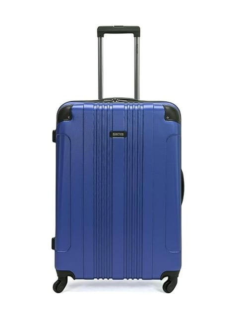 Kenneth Cole  Blue Textured Large Checked Luggage-picture-43