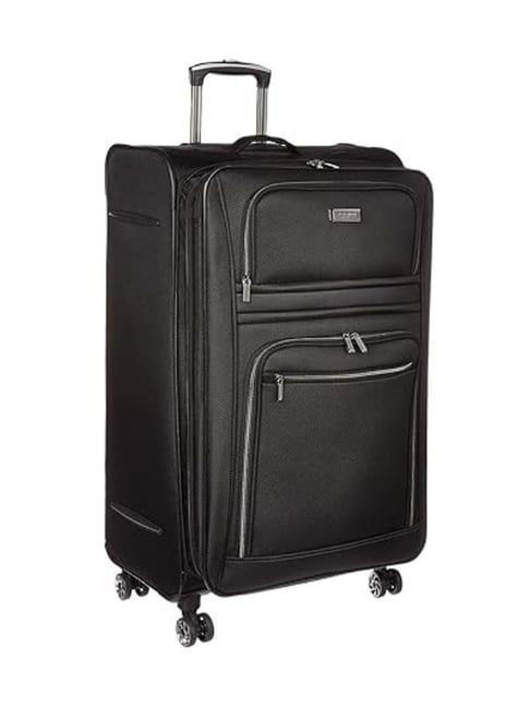 Kenneth Cole Black Large Checked Luggage
