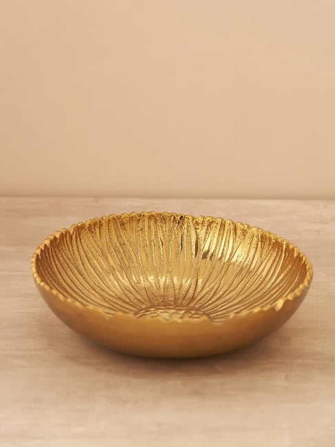 Pure Home and Living Gold Glass Solid Decorative Bowls-picture-43