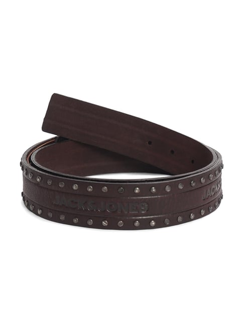 小物 jack jones studs belt 小物 jack jones studs belt JACK & JONES Men's Belt, Black