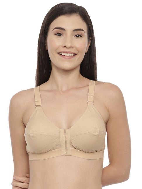 BLOSSOM Beige Full Coverage Front Open Bra