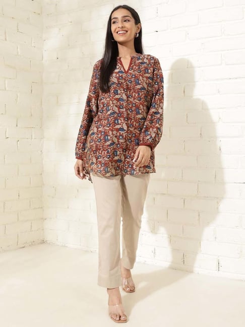 Fabindia Red Printed Tunic-picture-12