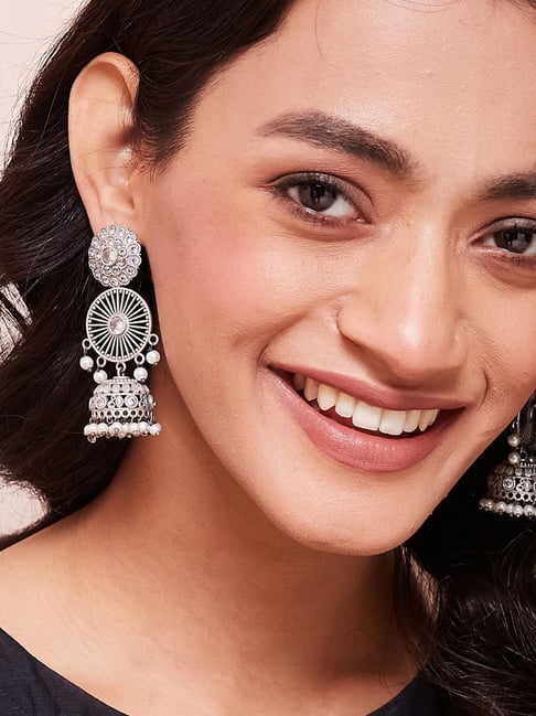 Fabindia Metal Jhumkas Earrings for Women