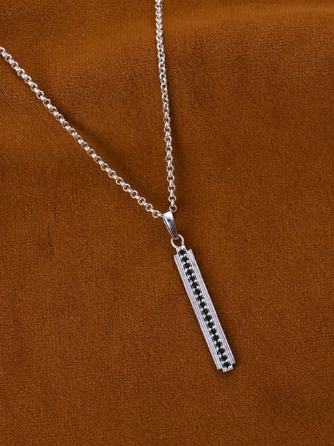 Buy Clara 925 Silver Swiss Zircon Pedro Pendant with Chain Online - Main Image