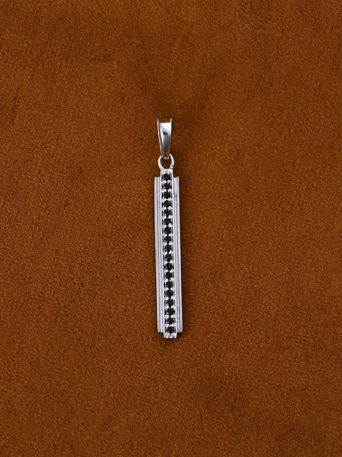 Clara 925 Silver Platinum Plated Swiss Zircon Pedro Pendant Without Chain-picture-39