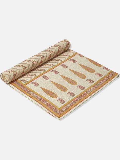 Fabindia Multi Shalimar Cotton Printed Double Bed Cover-picture-48