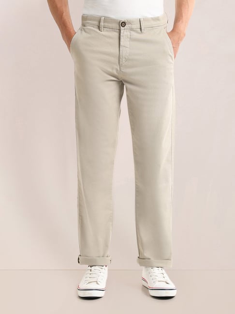 U.S. Polo Assn. Beige Regular Fit Chinos