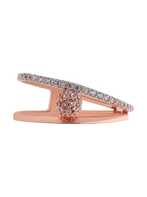 Malabar Gold and Diamonds 18k (750) BIS Hallmark Rose Gold Ring for Women