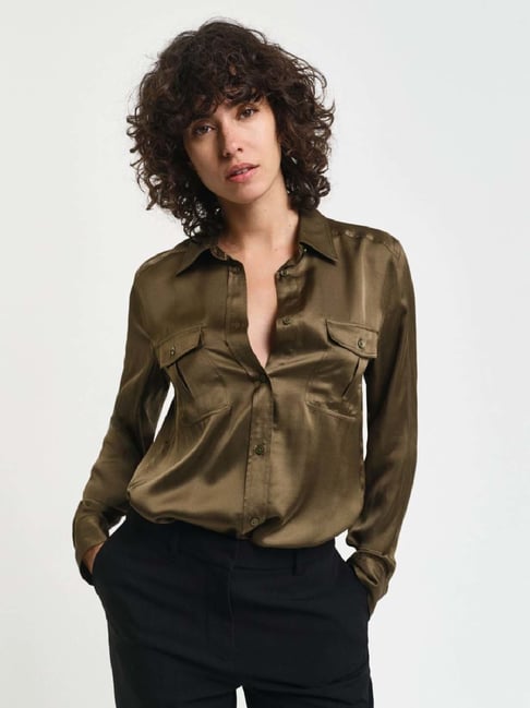 Gant Brown Regular Fit Shirt-picture-20