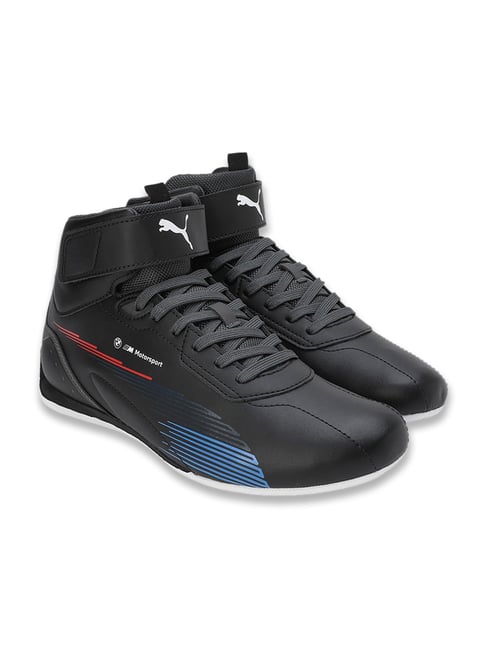 Puma Men s BMW Motorsport Neo Cat Black Ankle High Sneakers