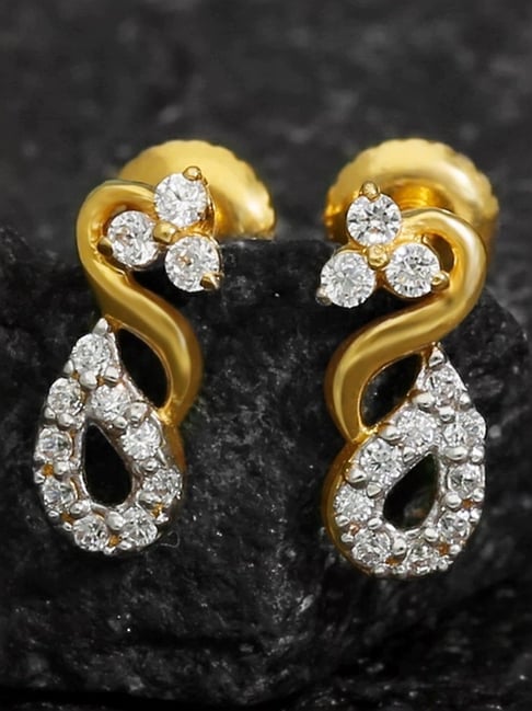 Malabar Gold Diamonds 22k (916) BIS Hallmark Yellow Gold Earring for Women