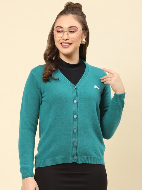 Monte Carlo Green Wool Cardigan-picture-13
