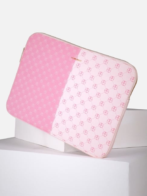 Allen Solly Pink Printed Laptop Case