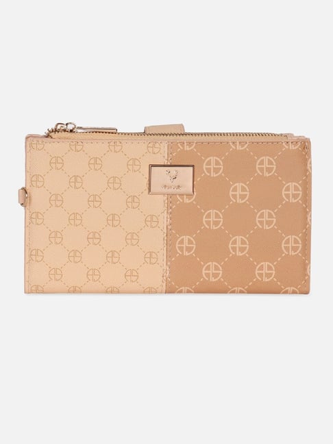 Buy Allen Solly Beige Printed Bi-Fold Wallet for women For Women