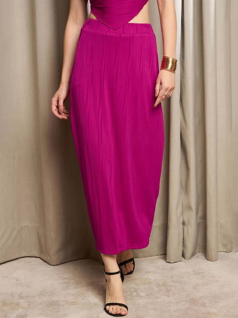 Rare Pink Striped Maxi Skirt
