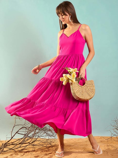 Dress Shocking Pink Sandals Hot Pink Dress Sandals Rare Hot Pink