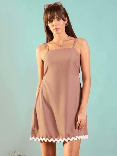 Marie Claire Onion Pink A-Line Dress-picture-40