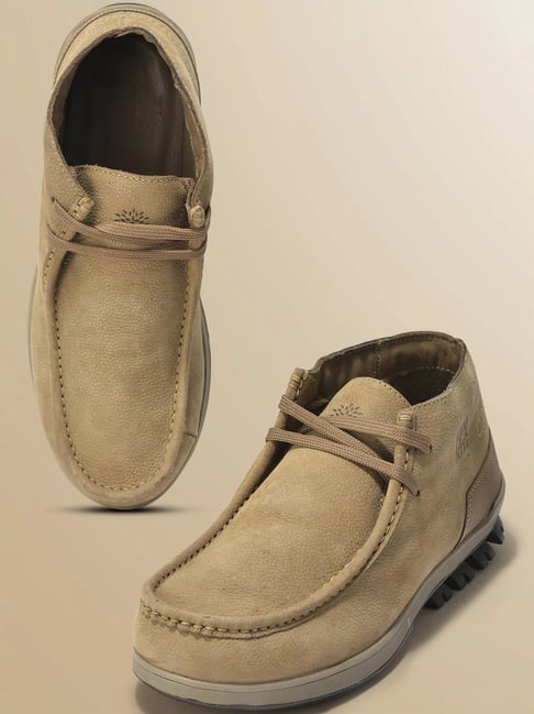 Woodland Men's Khaki Chukka Boots-picture-12