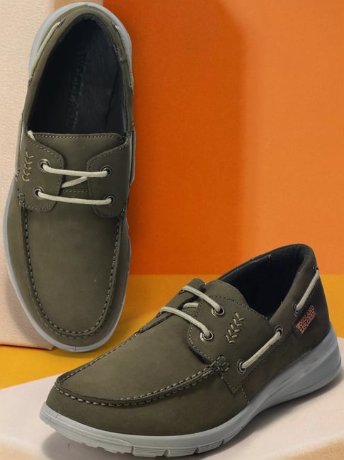 Buy Woodland Men's Olive Boat Shoes for Men at Best Price Tata CLiQ