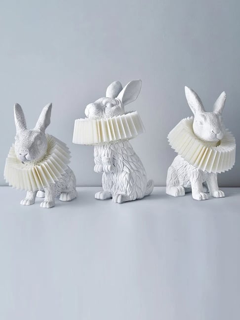 The Artment White Resin Abstract Lamp-picture-48