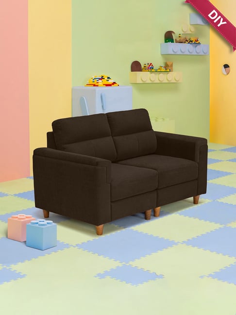 Sleepyhead Play Buzzing Brown Solid wood Frame 2 Seater Sofa-picture-32